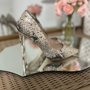 Elegant Snakeskin Stiletto Heels